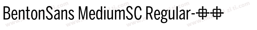 BentonSans MediumSC Regular字体转换